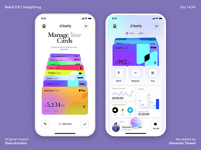 14/90 | Bank app app bank design graphic design ui ux