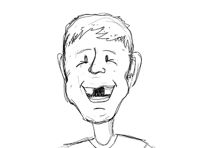 Toothless grin sketch big smile boy drawing boy portrait child protrait children digital drawing digital illustration grin illustration joyful kid kid portrait kids loose toooth lost tooth procreate quirky kid sketchbook wip work in progress youth