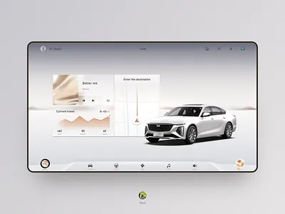 HMI Concept No.20 - For Cadillac design hmi ui