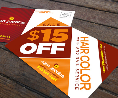 Postcard Design coupon design directmailer graphic design postcard