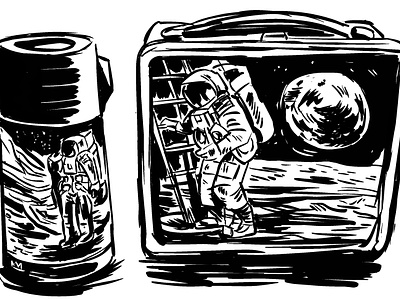 Space Lunch astronaut lunchbox moon school lunch space