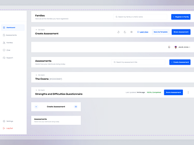 SDQ Assessment Dashboard - Navs design figma product design ui