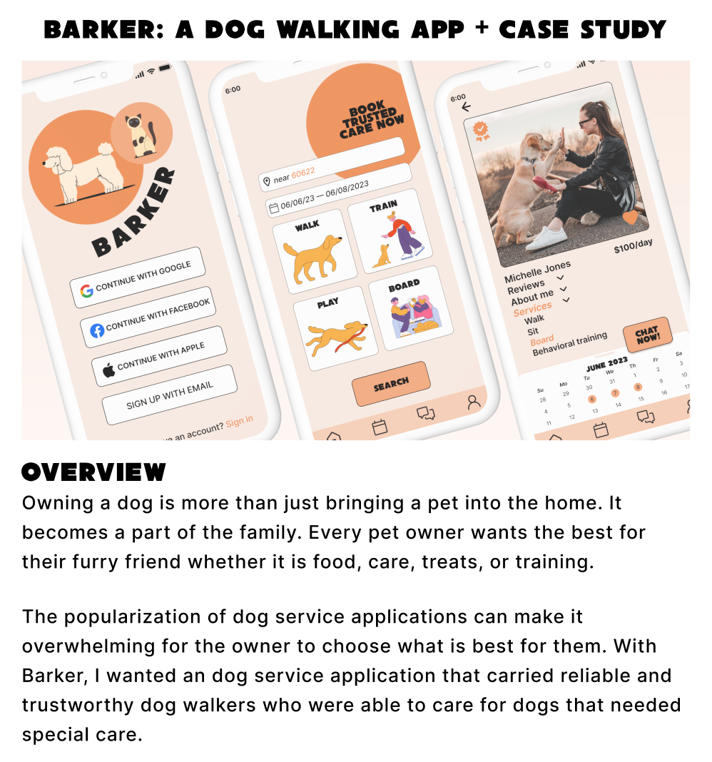 dog walking app case study