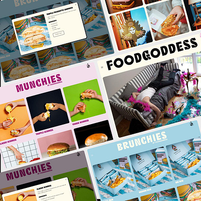 Foodgoddess - Restaurant Website Design concept food landing page restaurante typography ui user interface ux website design