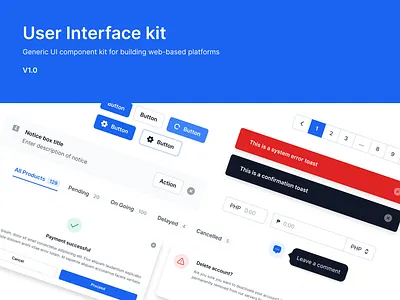User Interface Kit (Figma) components dashboard designsystem figma uidesign uikit