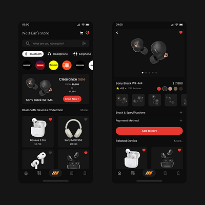 Audio App Design 3d animation app appdesign audio branding design earphone graphic design illustration logo motion graphics ui uidesign uiux ux uxdesign uxui