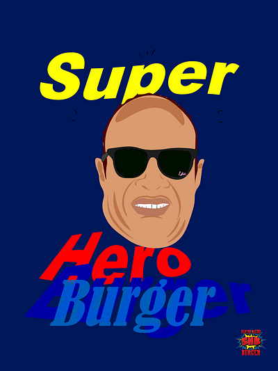 Poster for Burger restaurant art branding campaigns design illustration illustrator logo photoshop poster ui vector