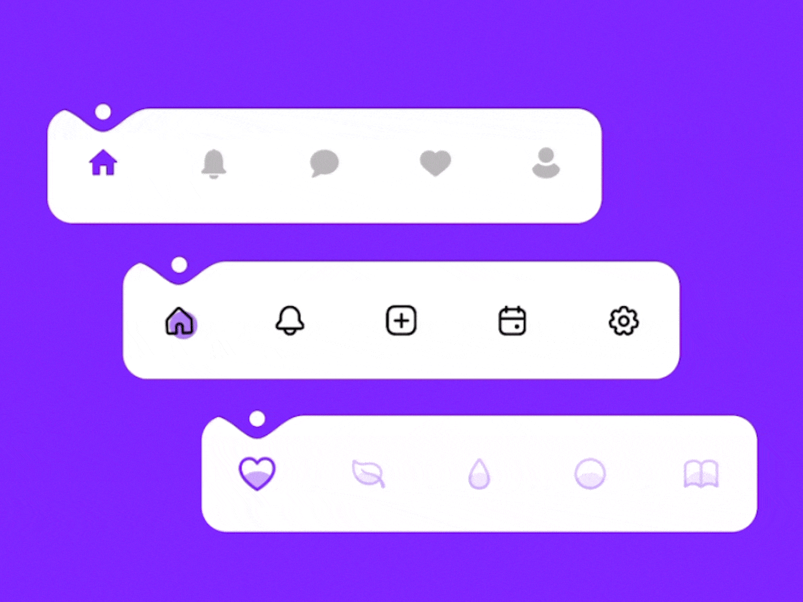 Tabbar Navigation (open source) animation app design ui ux