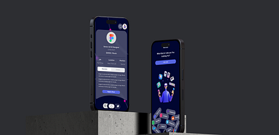 Job Finder App 3d app branding graphic design motion graphics ui