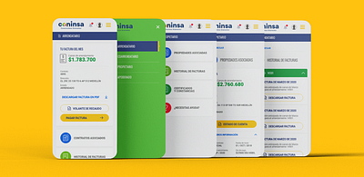 Coninsa Portal transaccional app design graphic design ui ux web website