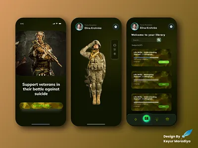 Soldier Mobile App Ui Design app branding design graphic design illustration logo typography ui ux vector