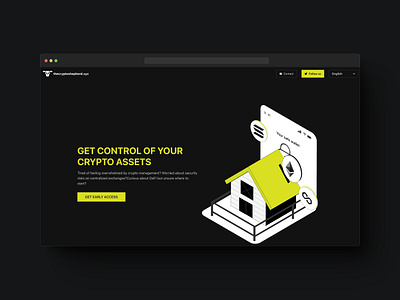 Thecryptoshepherd.xyz - Landing page design ui vector