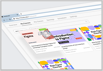 E-Learning Platform for online Tutors dashboard design graphic design saas ui