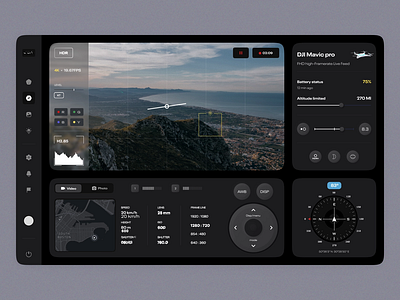 DJI Mavic pro - rebound shot dailyui design product design ui