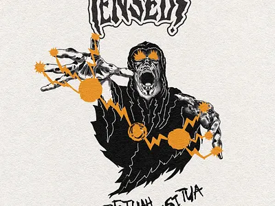 Tensed, Merch Design design gig graphic design illustration merchandise poster texture