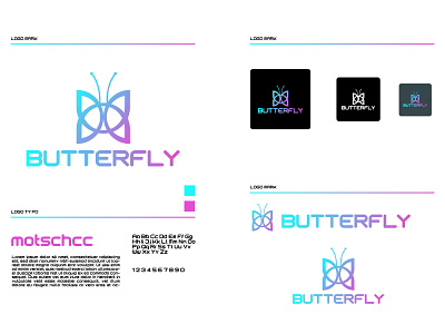 Butter Fly Logo & Case Study adobe illustrator adobe xd branding company logo design graphic design illustration logo ui ux vector