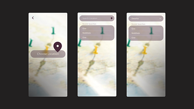 Search Page Design Idea booking design location place search travel ui ux