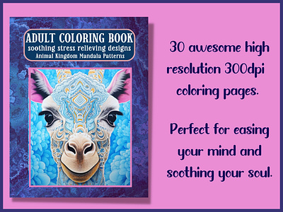 Animal Mandala Adult Coloring Book Pages adult adult coloring book pages animal colo coloring book for adults coloring page coloring pages mandala pattern relaxation