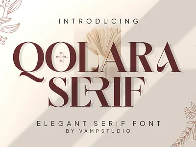 Qolara Elegant Typeface branding design font font awesome font design font family font serif fonts graphic design serif typeface