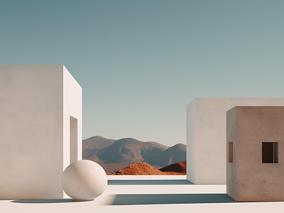 Surreal Greek Landscapes ai ai photography architecture art direction artificial intelligence concept constructivism generative art geometric geometry minimalism minimalistic surreal visual concept