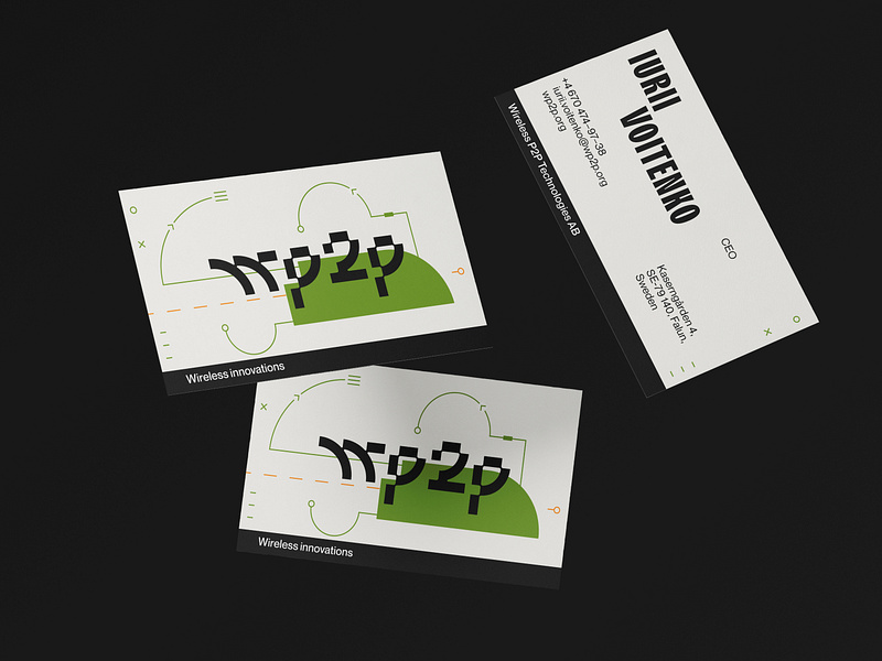 WP2P — Print Carriers and Business Card aviation brand identity branding business card graphic design science technology white paper