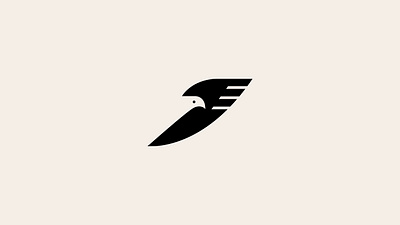 Bird logo bird black branding creative design eagle fly graphic design hawk illustration logo logofolio modern nature negative space portfolio vector wing