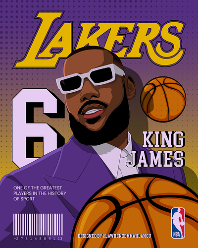 King James graphic design illustration