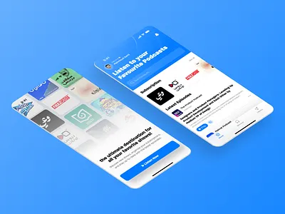 Podcast App UI Design modern design podcast app podcast discovery podcast listening stylish interface ui ui design user experience