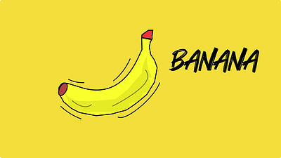 Banana design graphic design ui vector