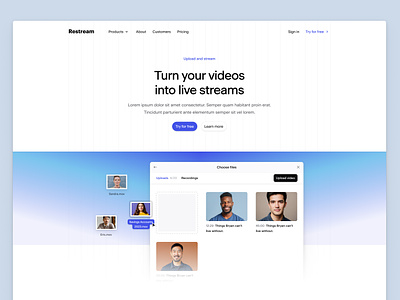 Restream design icons interface ui user experience user interface ux