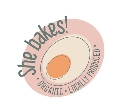 She bakes! Visual identity branding design editorial design graphic design illustration logo typography vector visual identity
