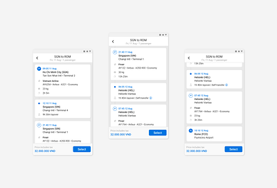 Flight Ticket App - Details app design ui