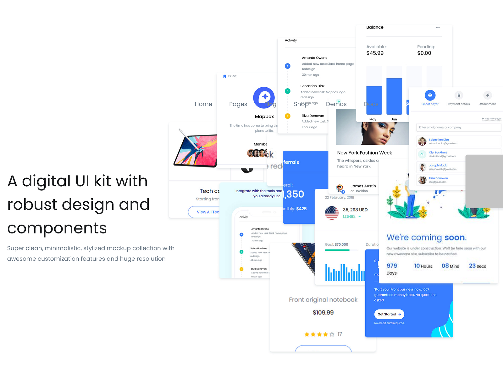 Digital UI / UX Kit and components by Jack Conev on Dribbble
