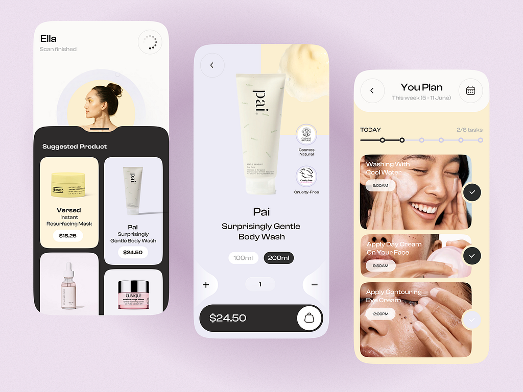 Beauty store Mobile app by Anastasia Golovko on Dribbble