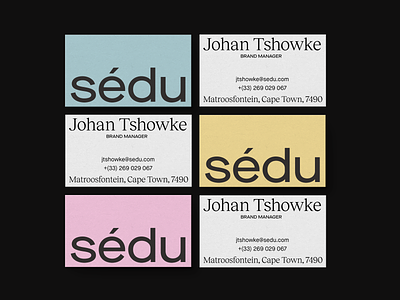 Sedu business cards art direction brand brand design branding design graphic design logo store typography