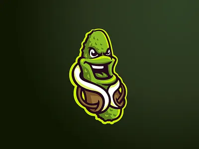 Cool Cucumber Logo brand branding coat cucumber for sale logo mark mascot nagual design sport