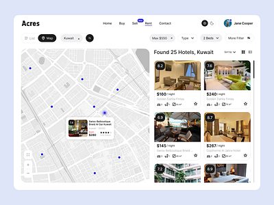 Real Estate Listings Website apartments clean ui dashboard filters hotel site inspiration landing page listings properties property property management real estate real estate ui real estate website realestate realtor rent service residence web site webdesign