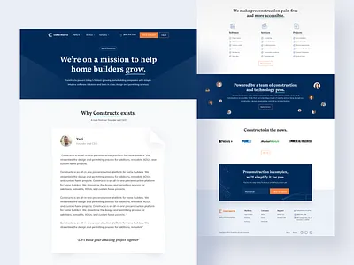 About Constructo constructo graphic design landing page web design website