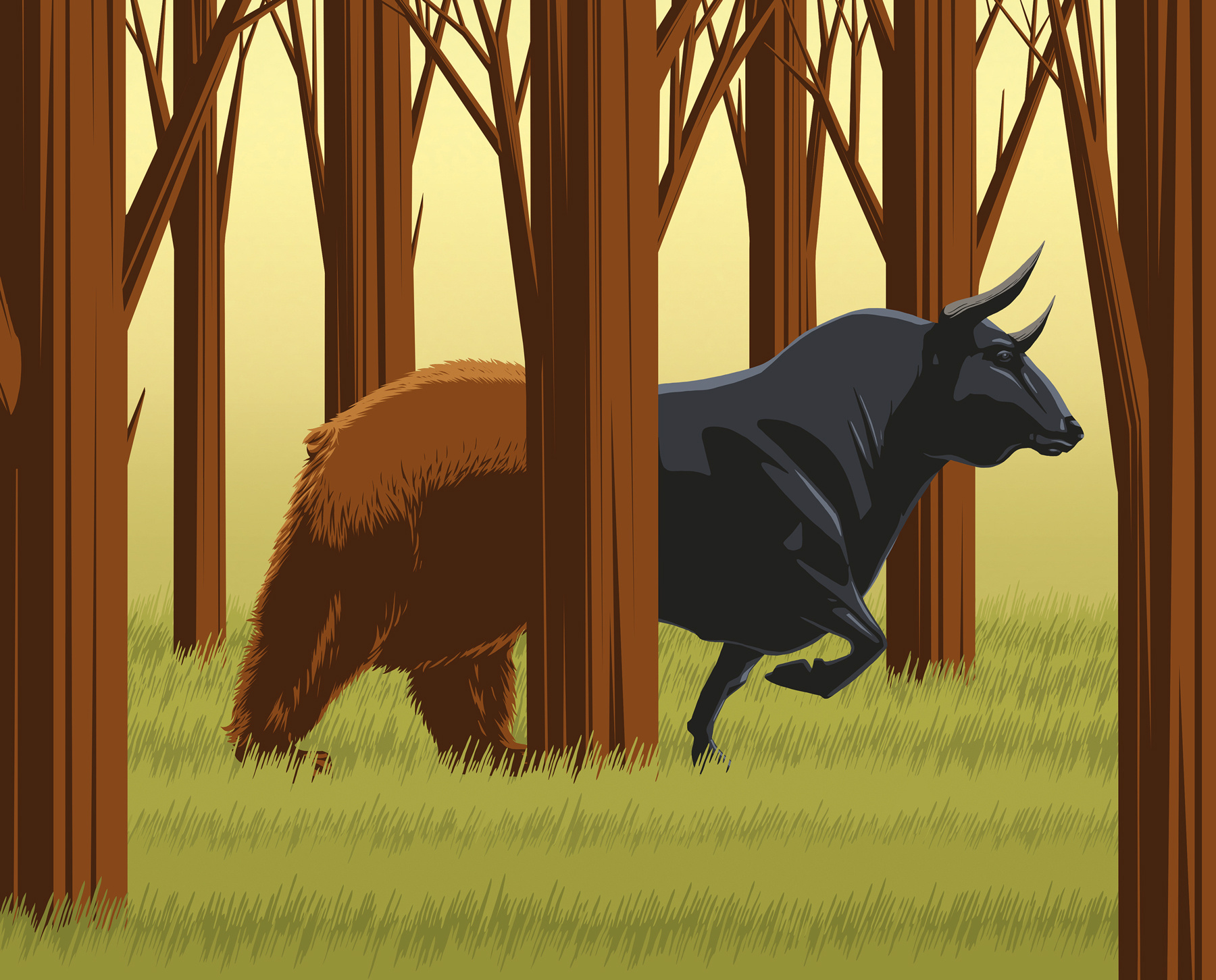 Underrated Stocks digital editorial finance folioart illustration investment stephan schmitz