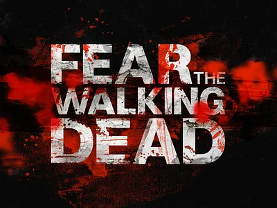 Fear the Walking Dead Logo aquarelle blood brush brushes concept cracked drop drops fear the walking dead logo paint photoshop brushes stain stains texture walking dead watercolor zombie zombie logo zombies