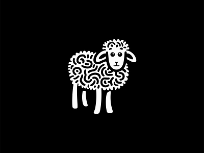 Cute Sheep Logo animal branding cartoon cute design emblem farm icon illustration kids lamb livestock logo mark mascot pattern religion sheep vector wool