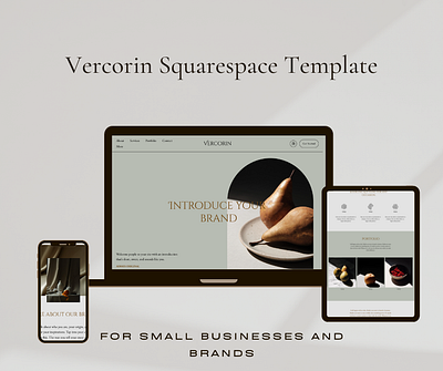 Vercorin Squarespace Template (available to purchase) branding square squarespace ui web webdesign website design