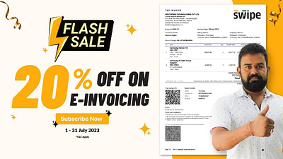 E- Invoicing flash sale billing branding design graphic design gst illustration invoicing swipe ui