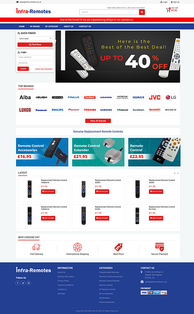 Opencart-based E-commerce website for the UK's leading Retailer bootstrap cloudflare design ecommerce development economic website javascript javascript libraries landing page opencart payment integration php ui website development