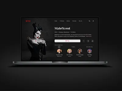 Website Redesign - Netflix design typography ui ux