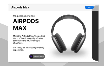 AirPods Max Apple UI app arialysdesign branding design graphic design inspiration ios typography ui user experience userexperience userinterface ux web web design webdesign