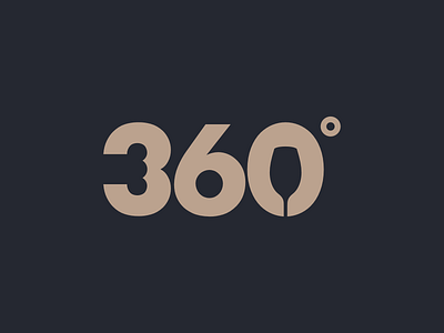 360 Hospitality Agency 360 branding chef cook graphic design hospitality logo maestral negative space restaurant