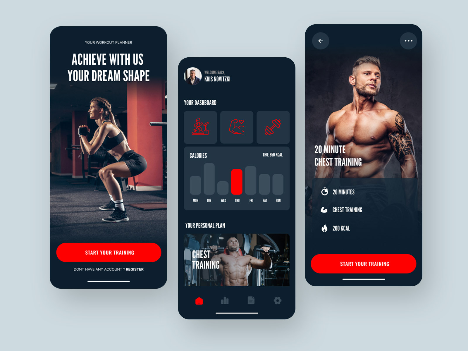 Workout Planner By Łukasz On Dribbble