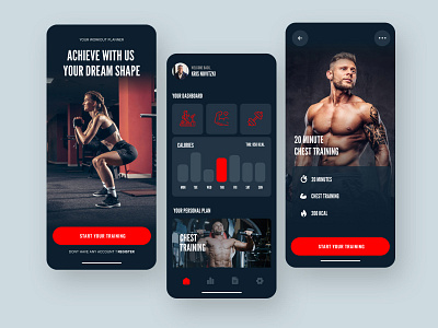 Workout planner design graphic design ui user experience user interface ux web design