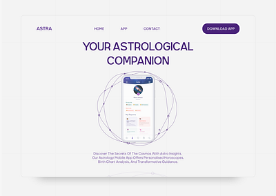 Astra | Web and mobile application app astrology design ui ux web app